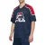 FILA Lommel Oversized Mesh Tee Black Iris-true Red