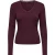 Only onlsara sharai l/s v-neck top jrs 15380864 burgundy