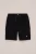 WE Fashion – Jongens regular fit cargoshort met embroidery – Regular fit – Zwart – Katoen –