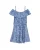 WE Fashion Jurk  blauw / wit