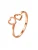 Hey Happiness Ring ‘Connected Hearts’  rose-goud