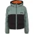 Timberland Korte pufferjas met capuchon voor dames (Balsamgroen/Zwart)