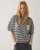 Summum Top Striped Scuba 3s5290-30754 T-shirt Korte Mouw 990 Black