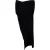 Rick Owens gedrapeerde asymmetrische midi-rok in zwarte viscose
