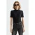 Scotch & Soda Mock Neck Rib T-shirt Black