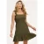 Shiwi Bora-bora Dress Mousseline Waffle Forest Green