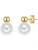 Valero Pearls Oorbellen  goud / wit