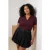 Trendyol Curve Dames Paars Effen Kort Getailleerd Grote maten Blouses