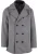 INDICODE JEANS Winterjas ‘Lunillo’  grijs gemêleerd / zwart