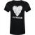 Love Moschino Dames/dames Hart T-shirt (Zwart)