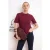 TRENDYOLMİLLA Dames Bordeaux Effen Kort Getailleerd T-shirts