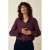 King Louie blouse met print – donkerblauw