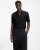 Dalomino Polo Shirt met Korte Mouwen in Zwart