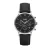 Cluse Zwarte Leren Herenhorloge