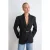 TRENDYOLMİLLA Dames Zwart Effen Lang Regular fit Blazers
