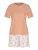 Mey Korte pyjama ‘Grapefruit Bliss’  lichtgroen / perzik / rosa / wit