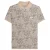 Lambretta Heren Paisley Polo Shirt (Stone)