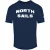 Marineblauw T-shirt met merklogo van North Sails