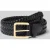 Lauren Ralph Lauren Leren riem in gevlochten look met doornsluiting
