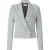 Rich & Royal Cropped Jacquard Blazer Matcha