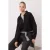 TRENDYOLMİLLA Dames Zwart Effen Lang Regular fit Sweatshirts
