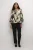 Blouse met lange mouwen Regular fit Black/Sand Graphic Cloud