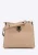 Wittchen Dames leren schoudertas met gesp, beige, natuurleer