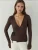 Hiccup Blouse  kastanjebruin