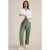 White Stuff Elle Linen Blend Trouser Mid Green