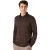 Poloshirt Desoto Regular Fit bruin lange mouw