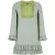 Mintgroene Wolmix Mini-jurk