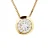 Collar Diamonds 0,15 Cts Serti Illusion Yellow Gold 18k