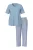 Ulla Popken Pyjama  blauw / rosé