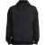 Lyle & Scott hybride gewatteerde zwarte hoodie met rits