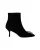 Stuart Weitzman Crystal Buckle Kera Enkellaarsjes in Zwart Suède