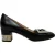 Gucci G-Embelleerde Block-Heel Pumps in Zwart Leder