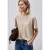 Street One Dames Basic Shirt met schouders in Beige