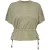Only Onlpearl ss elastic waist top jrs army