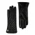 Isabel Bernard Honoré Rosette Zwarte Leren Handschoenen van Geitenleer IB67002-301