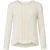 Blouse met lange mouwen en geborduurde voorkant in zacht ivoor.
