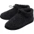 Heren Teddy Fleece Bootie Slippers Charcoal Warm Pluche VK 7-12