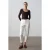 Belted Rechte Pantalons van Gabardine