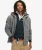 Hoodie met Rits en Borgvoering Grijs