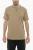 Slim Fit T-shirt met ronde hals en geborduurd logo in beige
