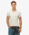 Superdry Mannen Essential T-shirt van Biologisch Katoen met V-hals en Logo Lichtgrijs