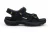 Caterpillar Heren Zwarte Leren Giles Trekking Sandalen