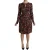 Dolce & Gabbana Vrouwen Zwart gebloemde longsleeve knielange jurk
