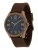 GUESS Analoog horloge ‘ELLIOT’  donkerblauw / donkerbruin / goud