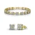 Sweet Square Sets – Goud en Kristal