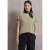 Street One Studio Dames Basic shirt met V-hals in Groen